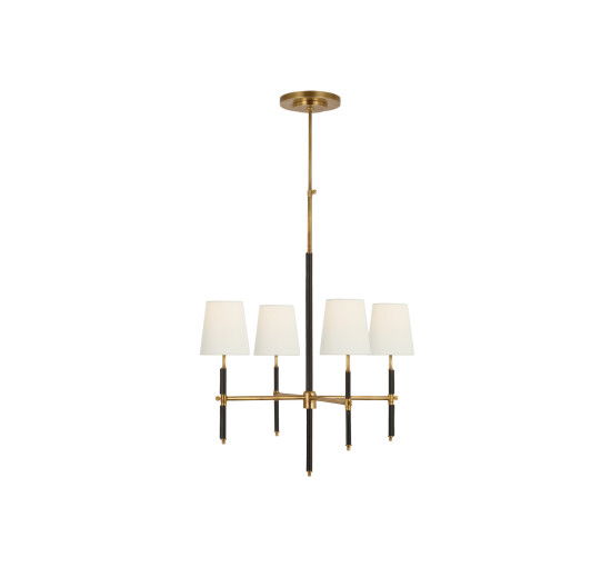 null - Bryant Wrapped Chandelier Brass S