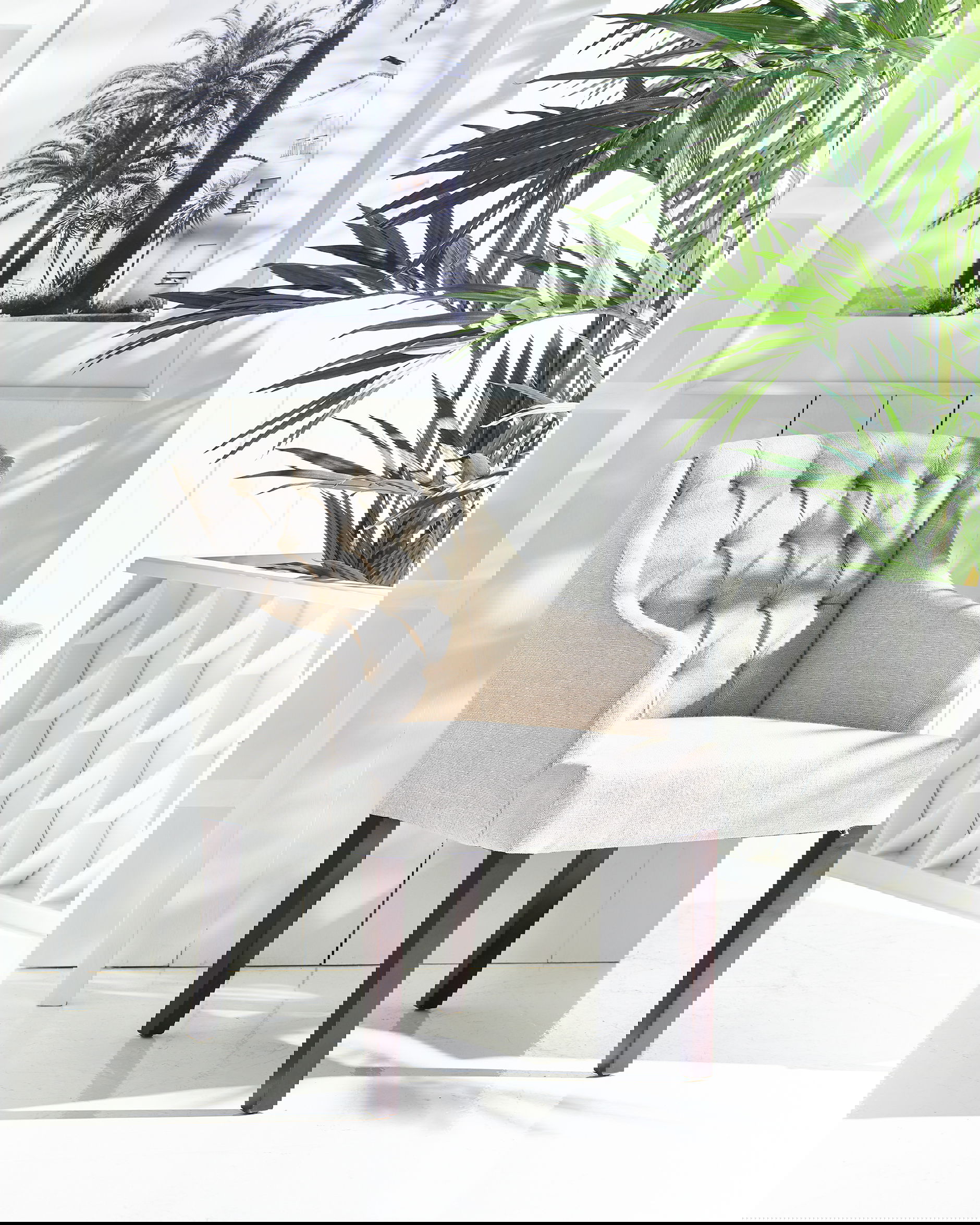 Newport Delano karmstol sandfarget