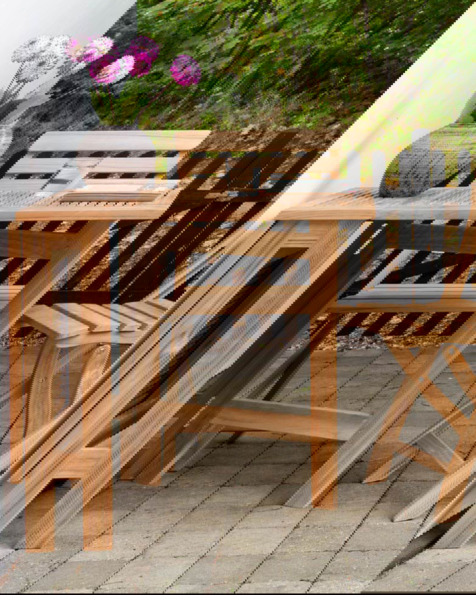 Butterfly klaffbord teak