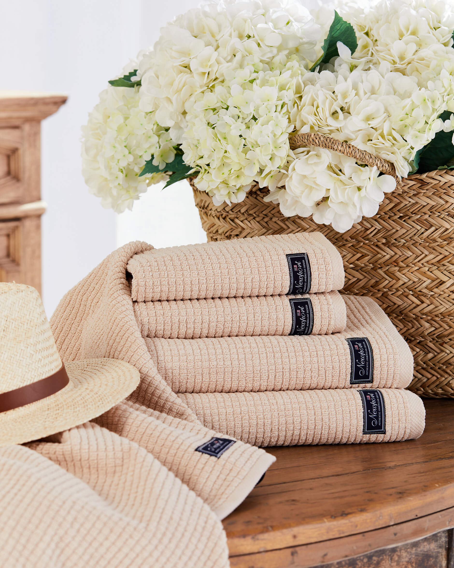 Fisher Island Towel Beige