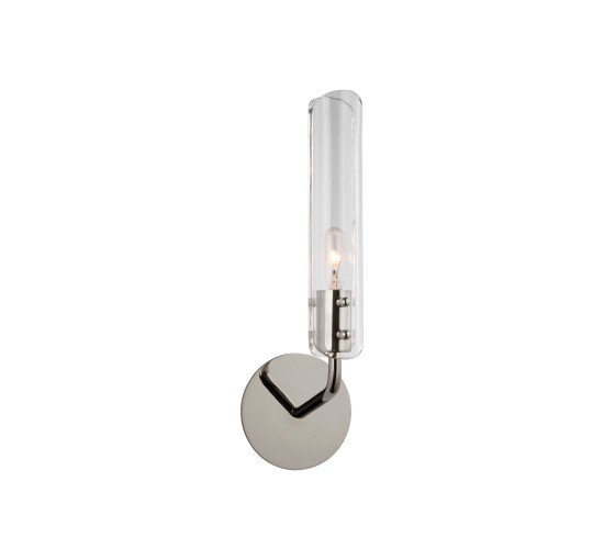 null - Casoria 14" Single Sconce Polished Nickel