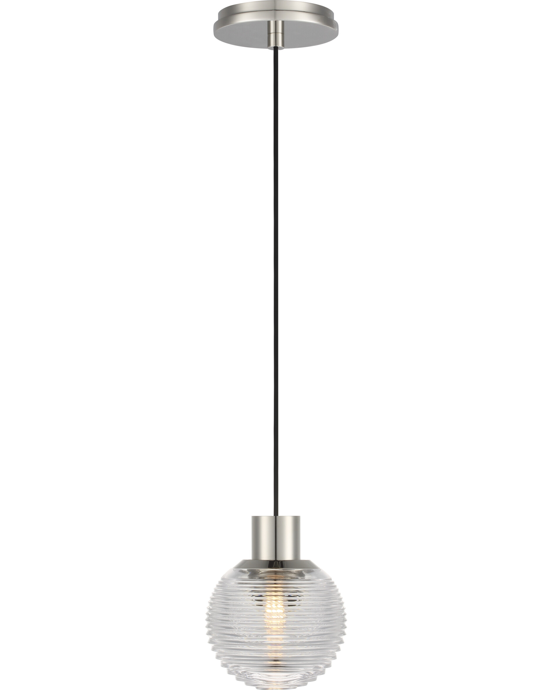 Circon 5" Mini Pendant Polished Nickel