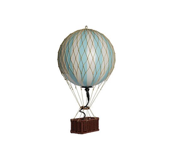 Ljusblå - Travels Light luftballong LED ljusblå