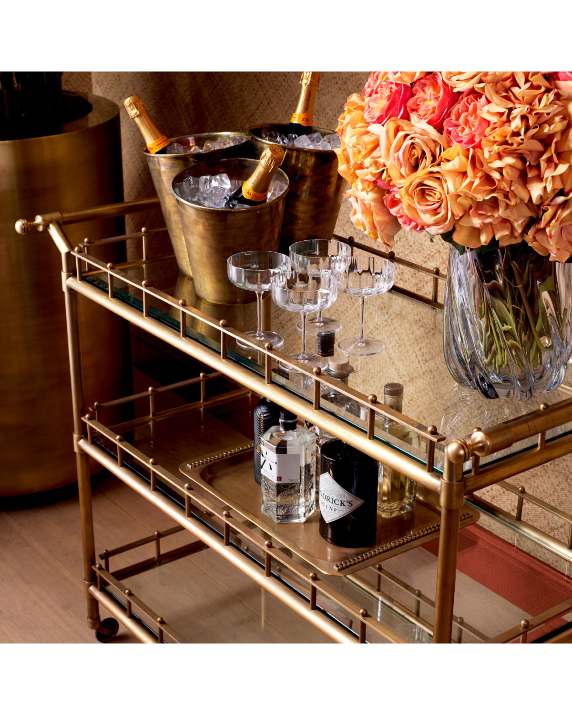 Christian vinkylare vintage mässing