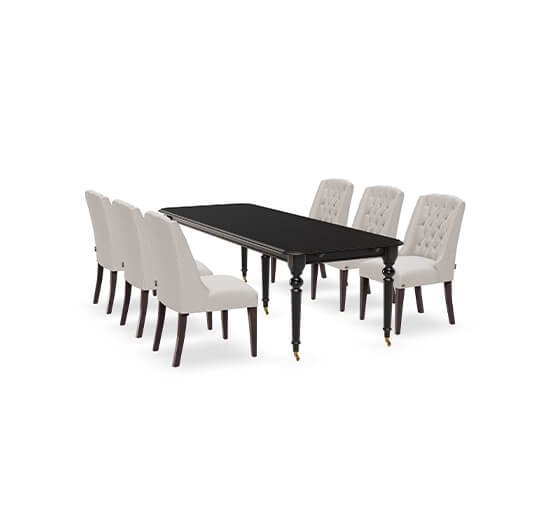 Sand - Modus Dining Table With Venice Dining Chair Sand