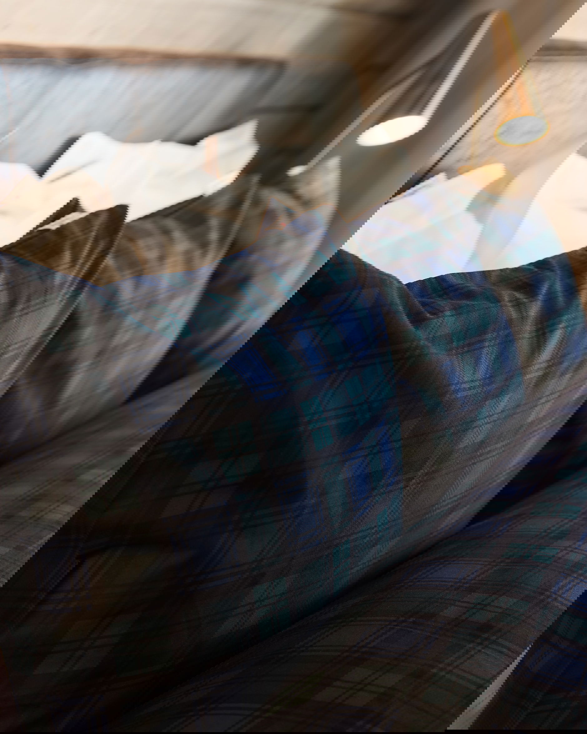 Gstaad påslakanset rutig