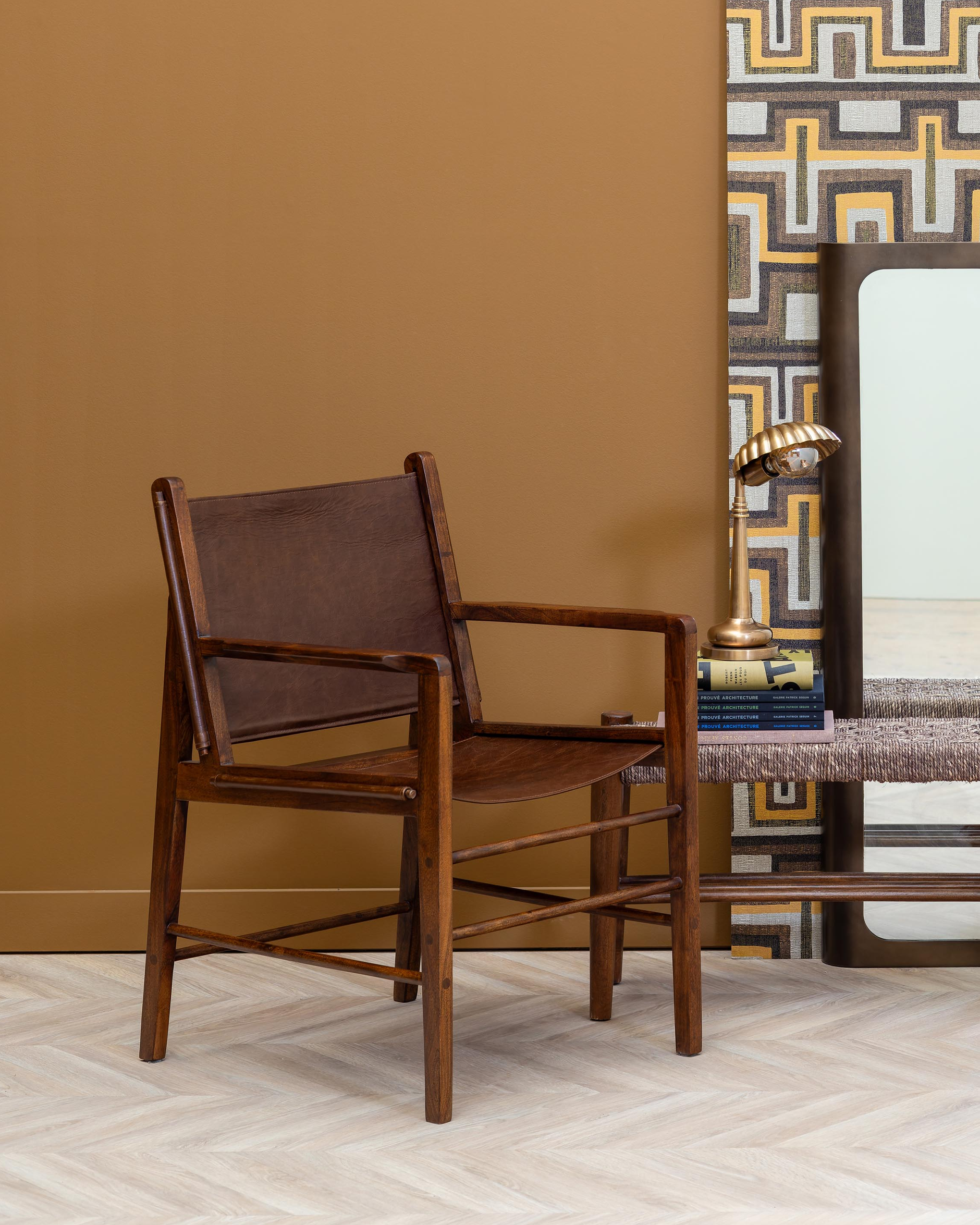 Arius armchair, brown