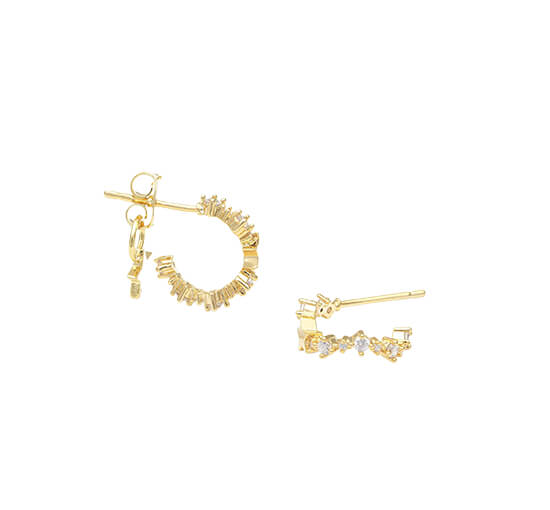 null - Petite Capella Earrings Crystal