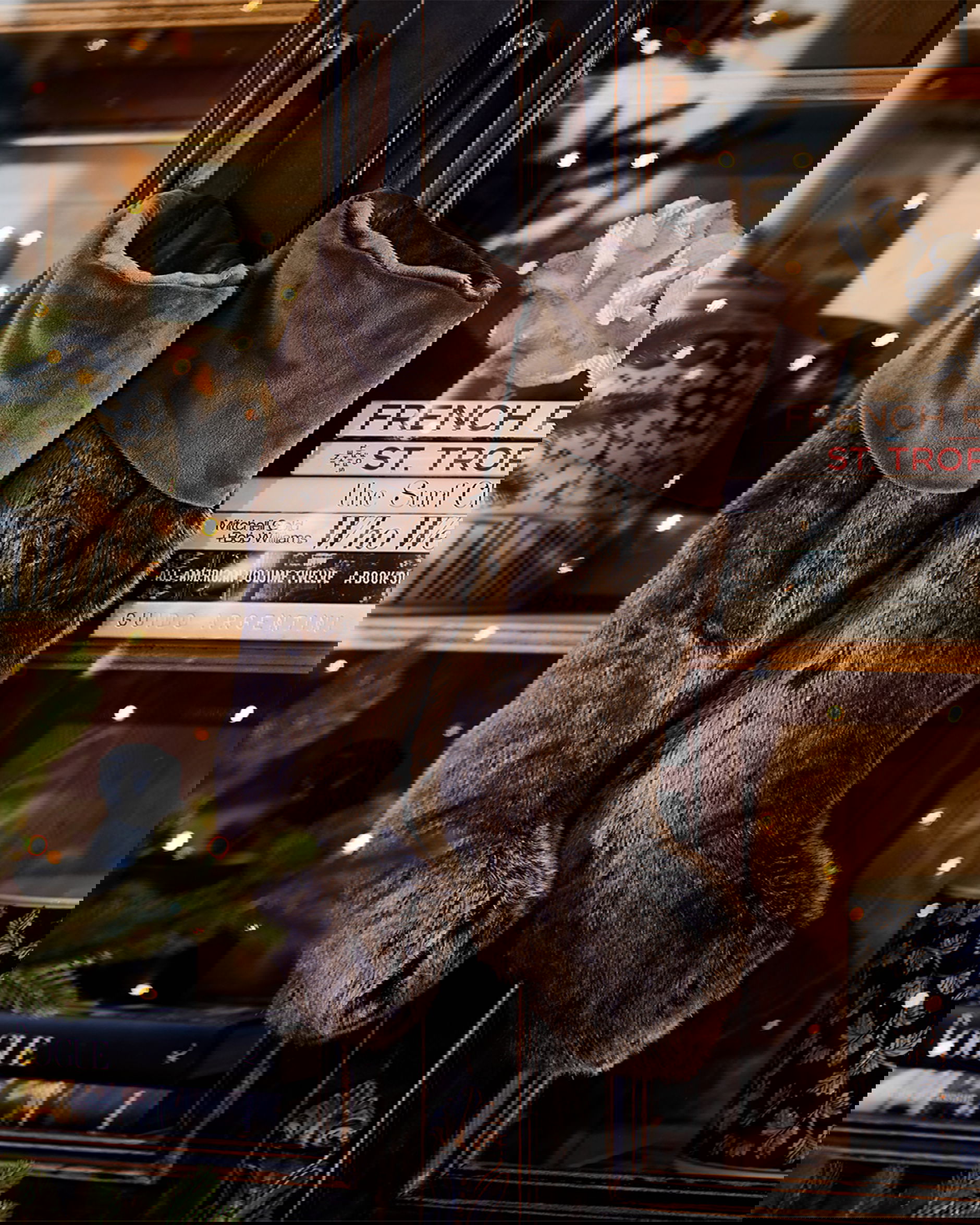 Whistler julstrumpa brown bear