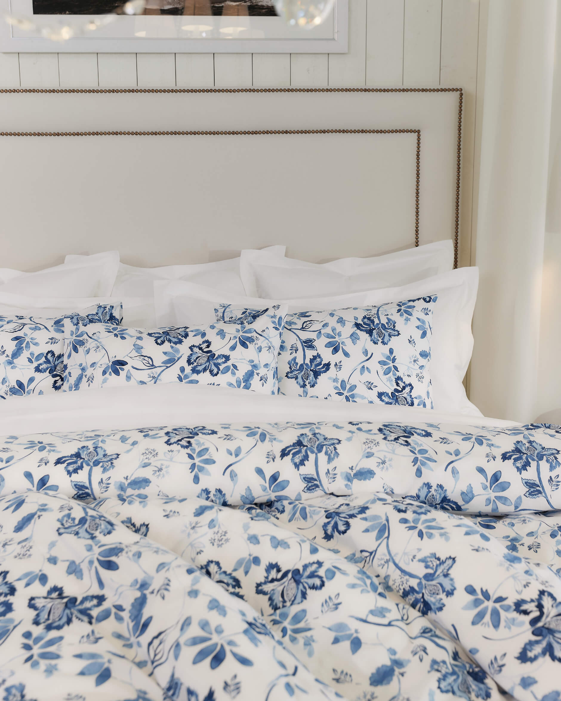 Somerset påslakanset blå/vit