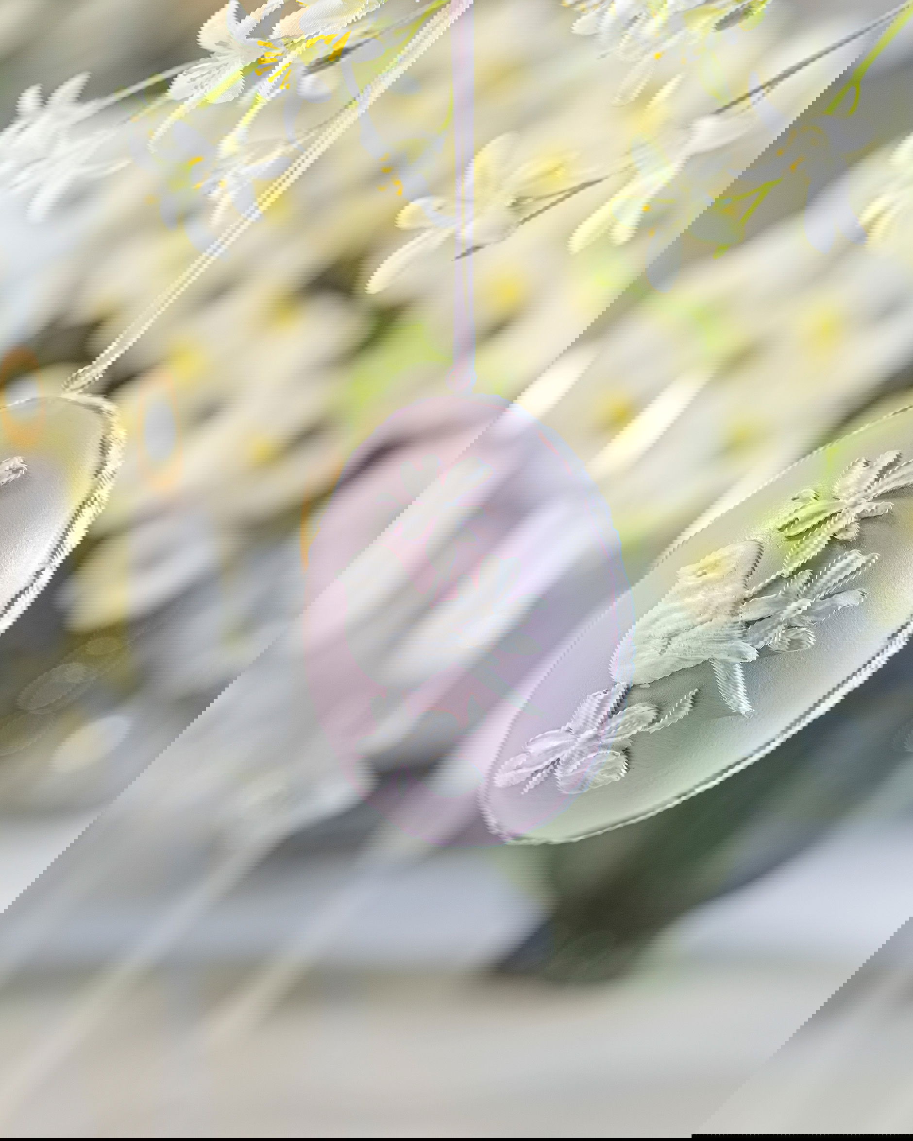 Ofelia påskeegg hengende dekorasjon rosa