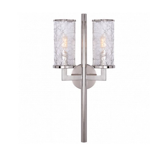 null - Liaison Double Sconce Polished Nickel