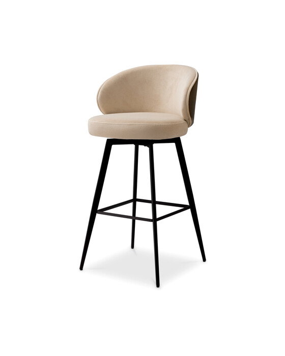 Camerota barstol sabino beige/valnöt | Möbler - Stolar - Barstolar | Möbelexperten