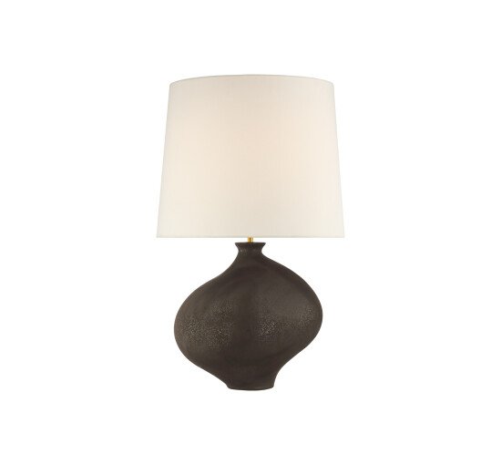 Stained Black Metallic - Celia Right Table Lamp Yellow Oxide Large