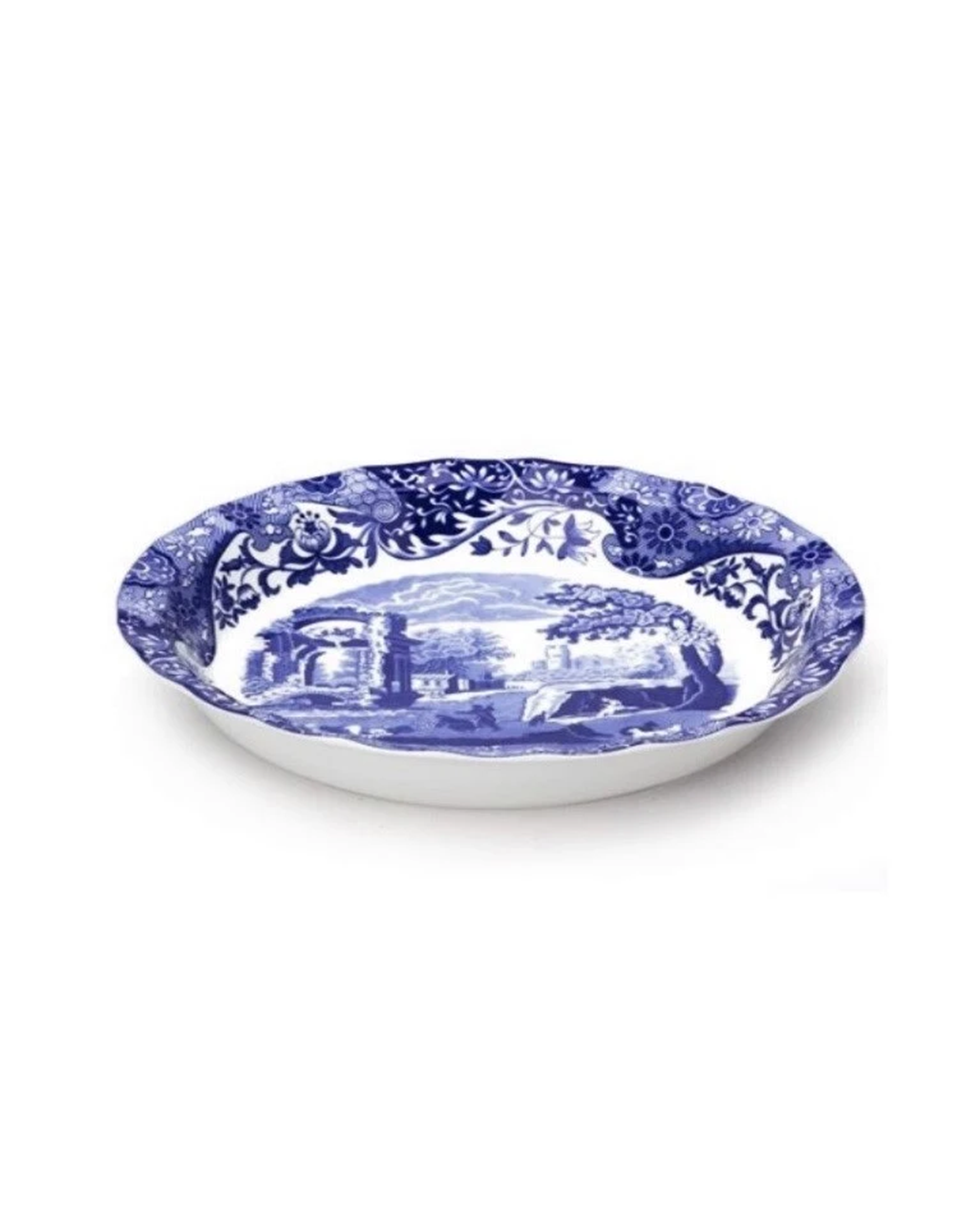 Blue Italian pie dish blue/white