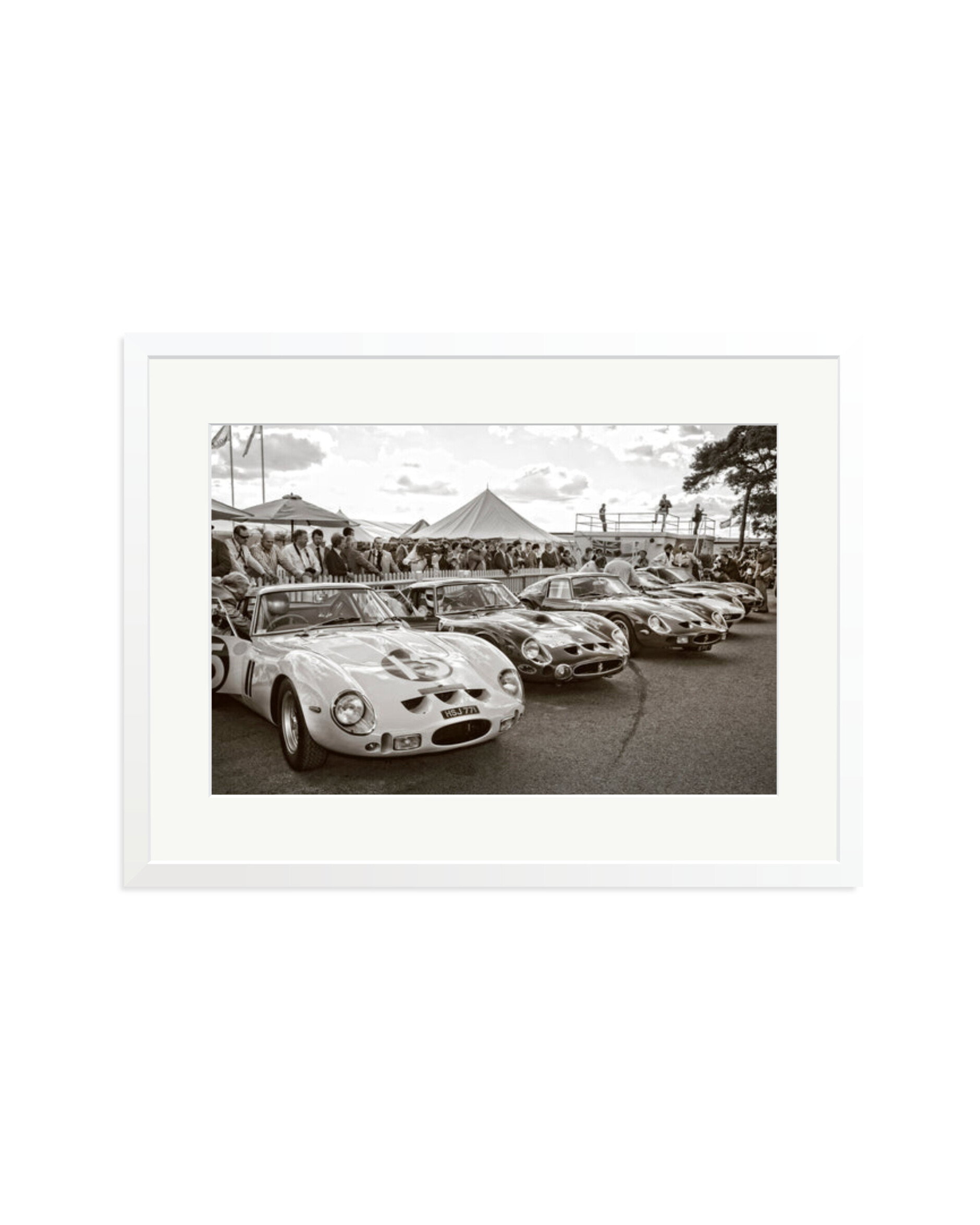 Goodwood Revival Ferarri 250 GTO's White / XL