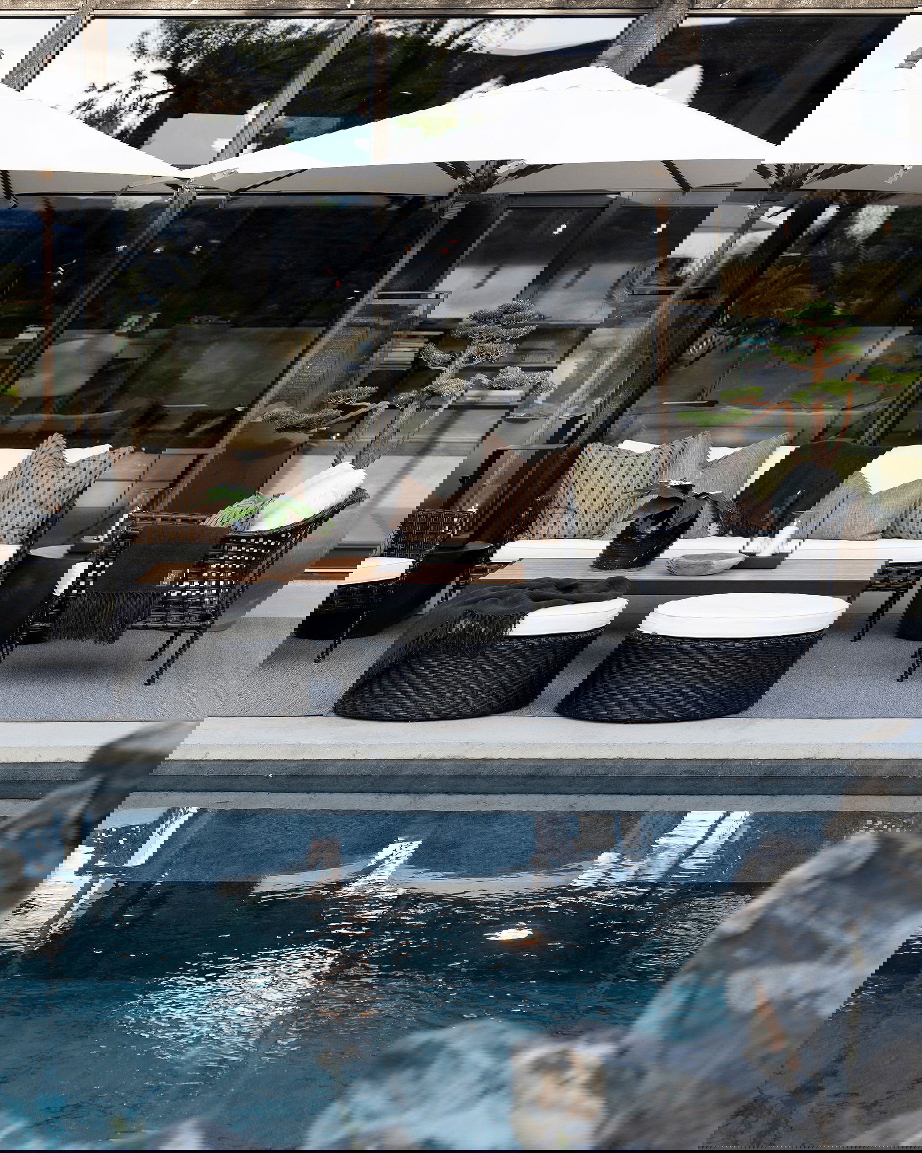 Santa Monica 3-Sitzer-Sofa schwarz