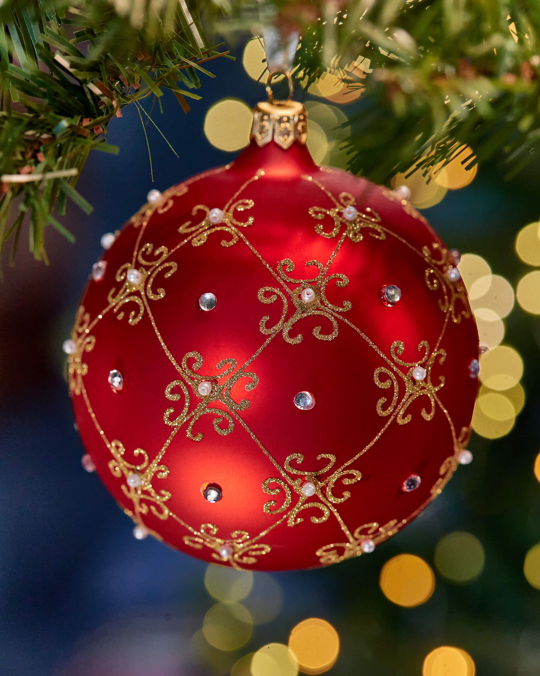 Lux Ruby julkula röd 10cm