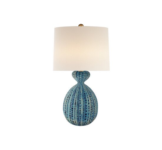Pebbled Aquamarine - Gannet bordslampad Marbled Sienna