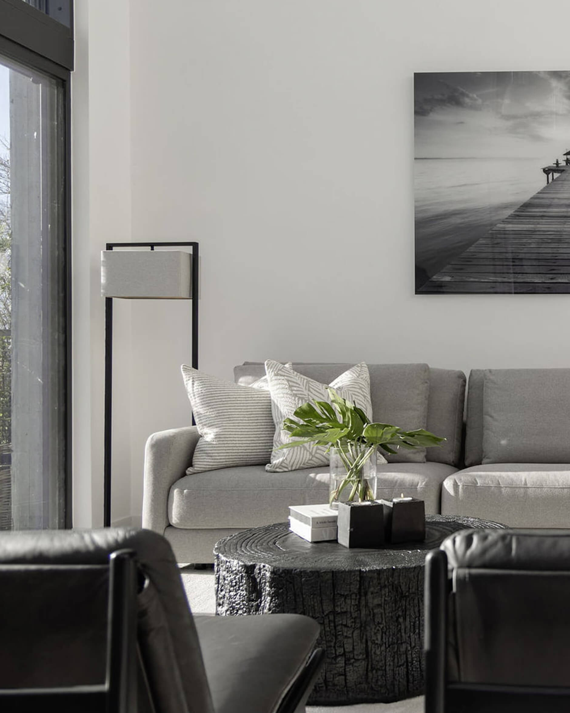 Nomad Single Stripe kuddfodral natural