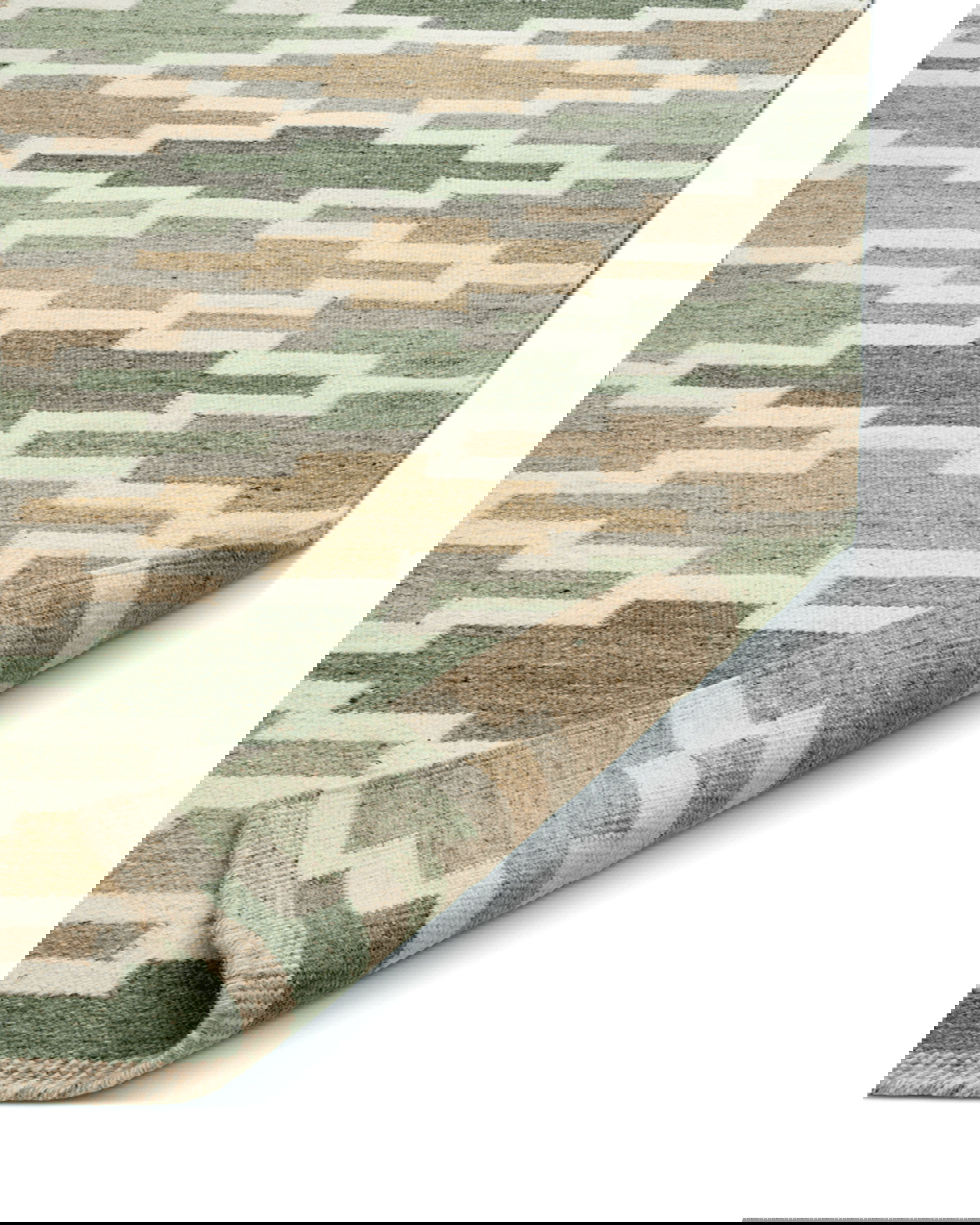 Rug Korsnäs green beige