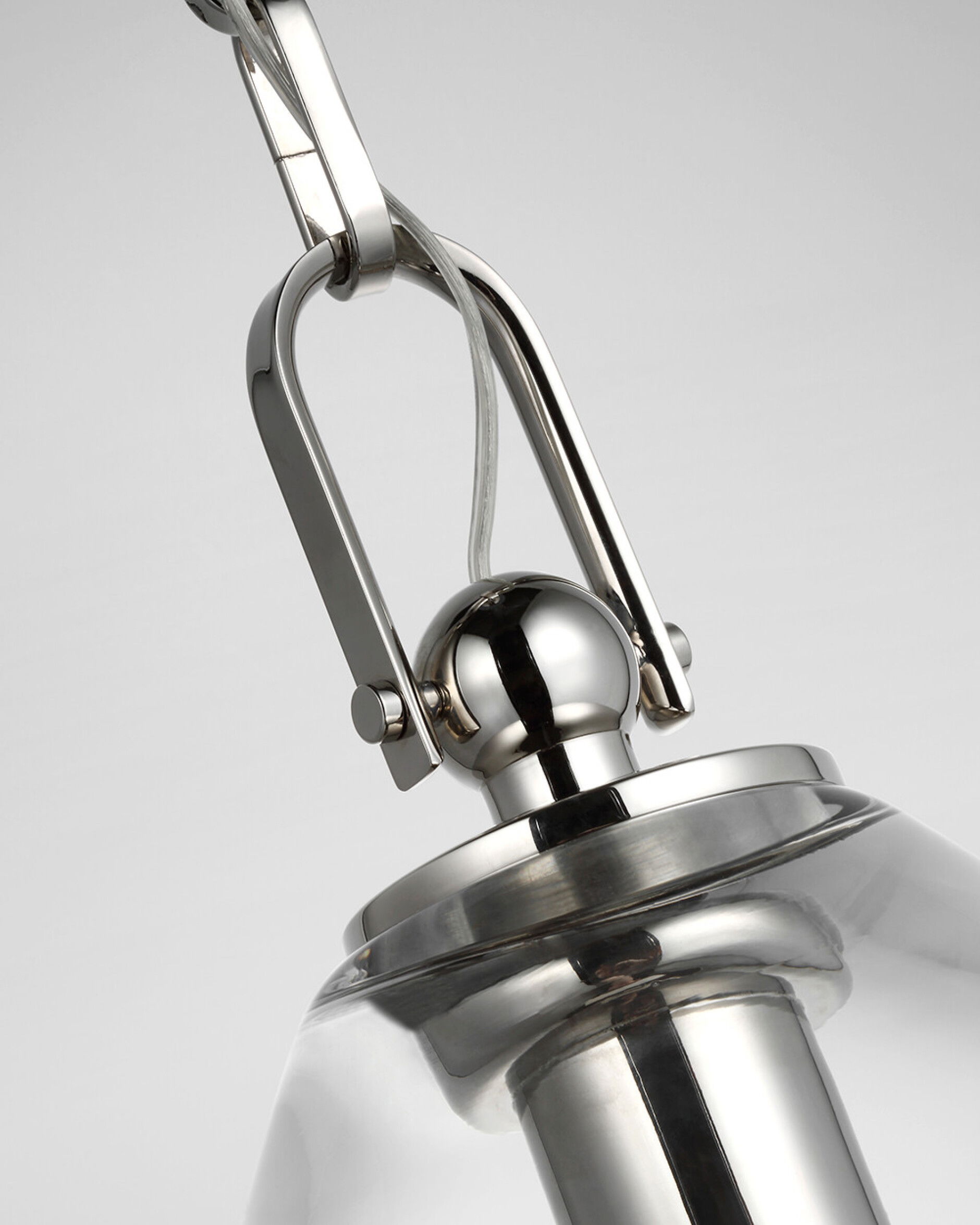 Andros takpendel nickel/klarglas L