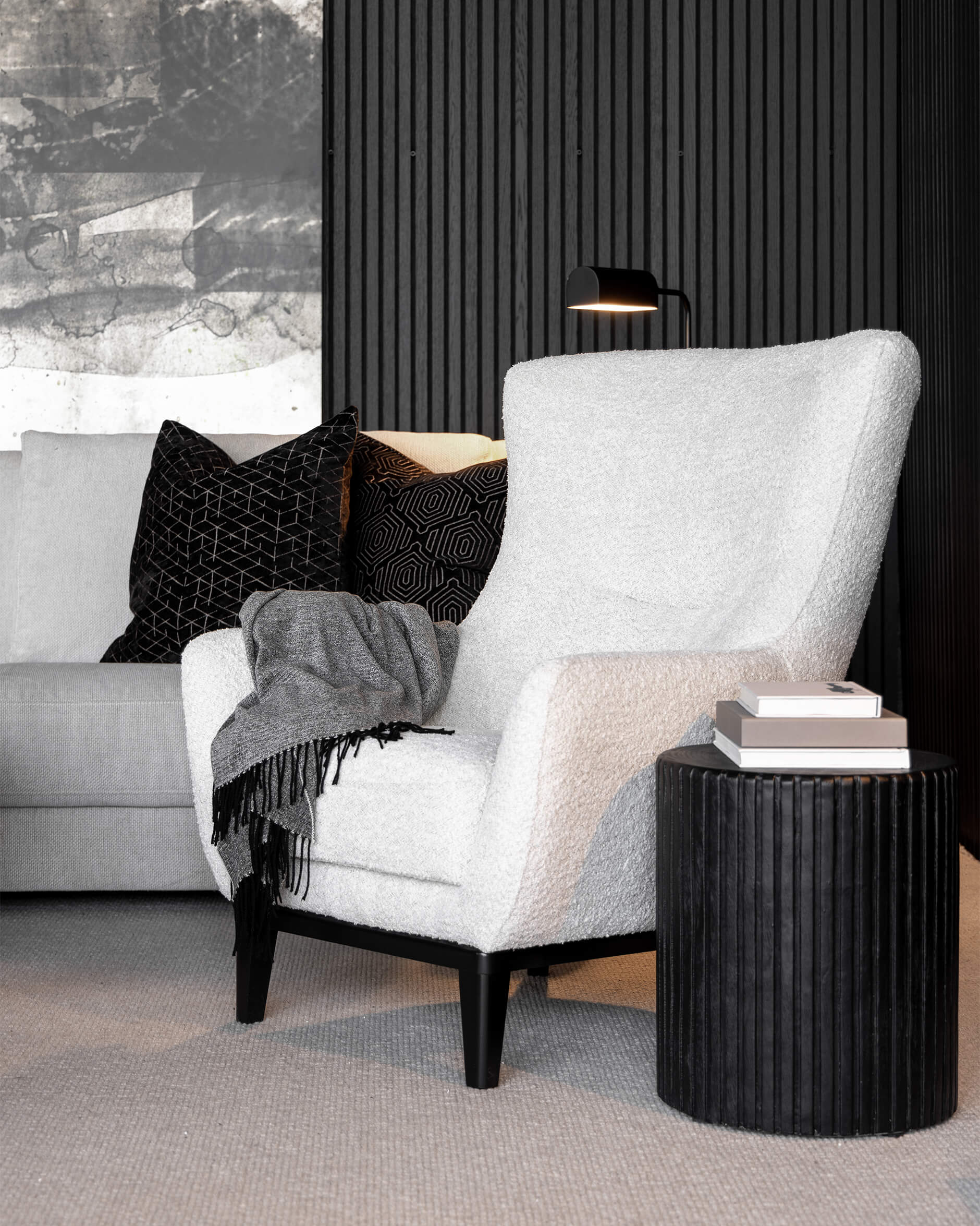 Russel fåtölj story cream