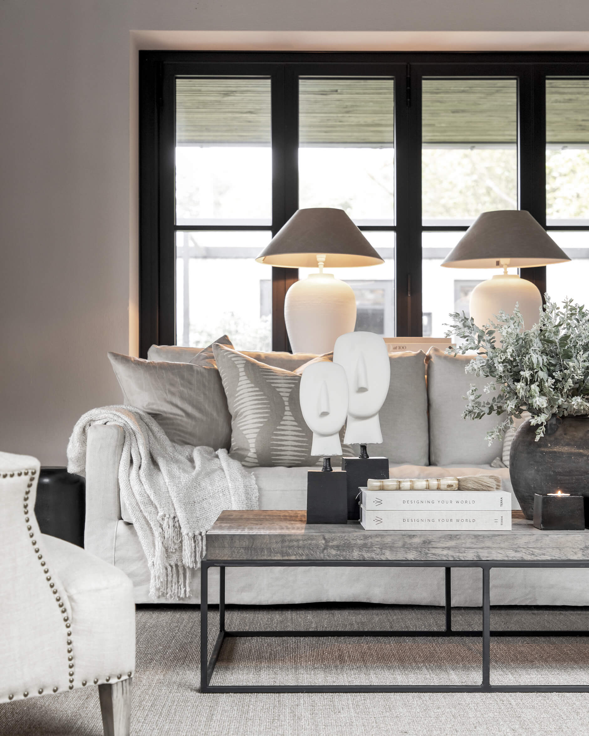 Florence pöytävalaisin valkoinen OUTLET