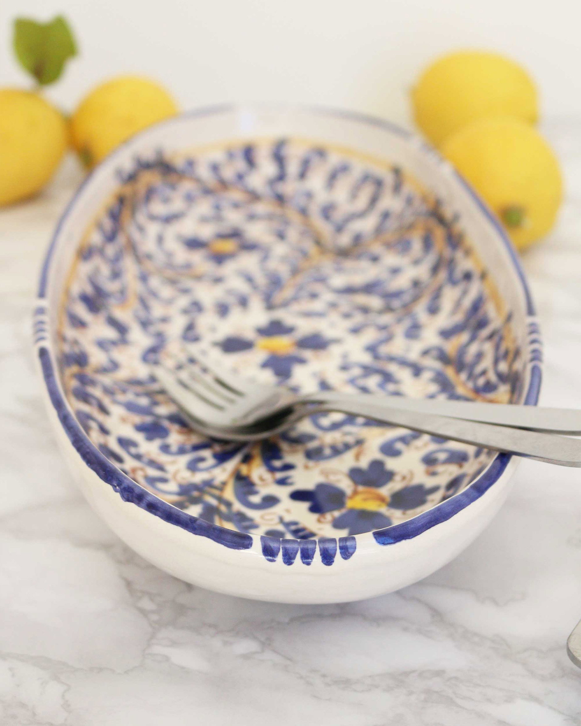 Donnalucata blue serving platter