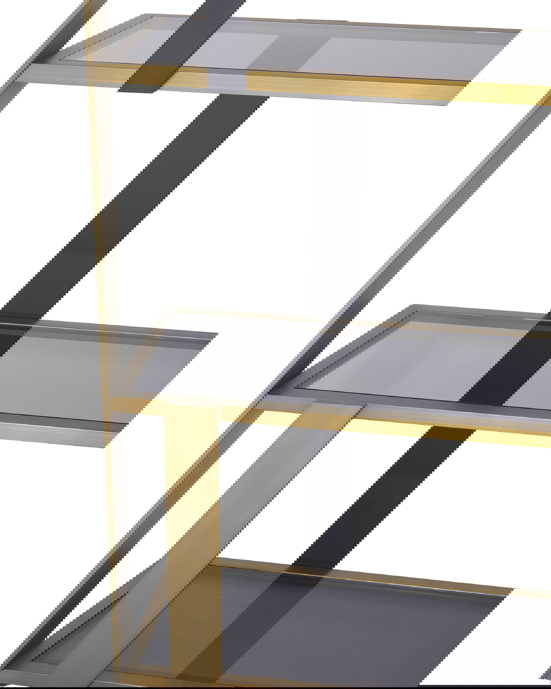 Clio hylla borstad mässing