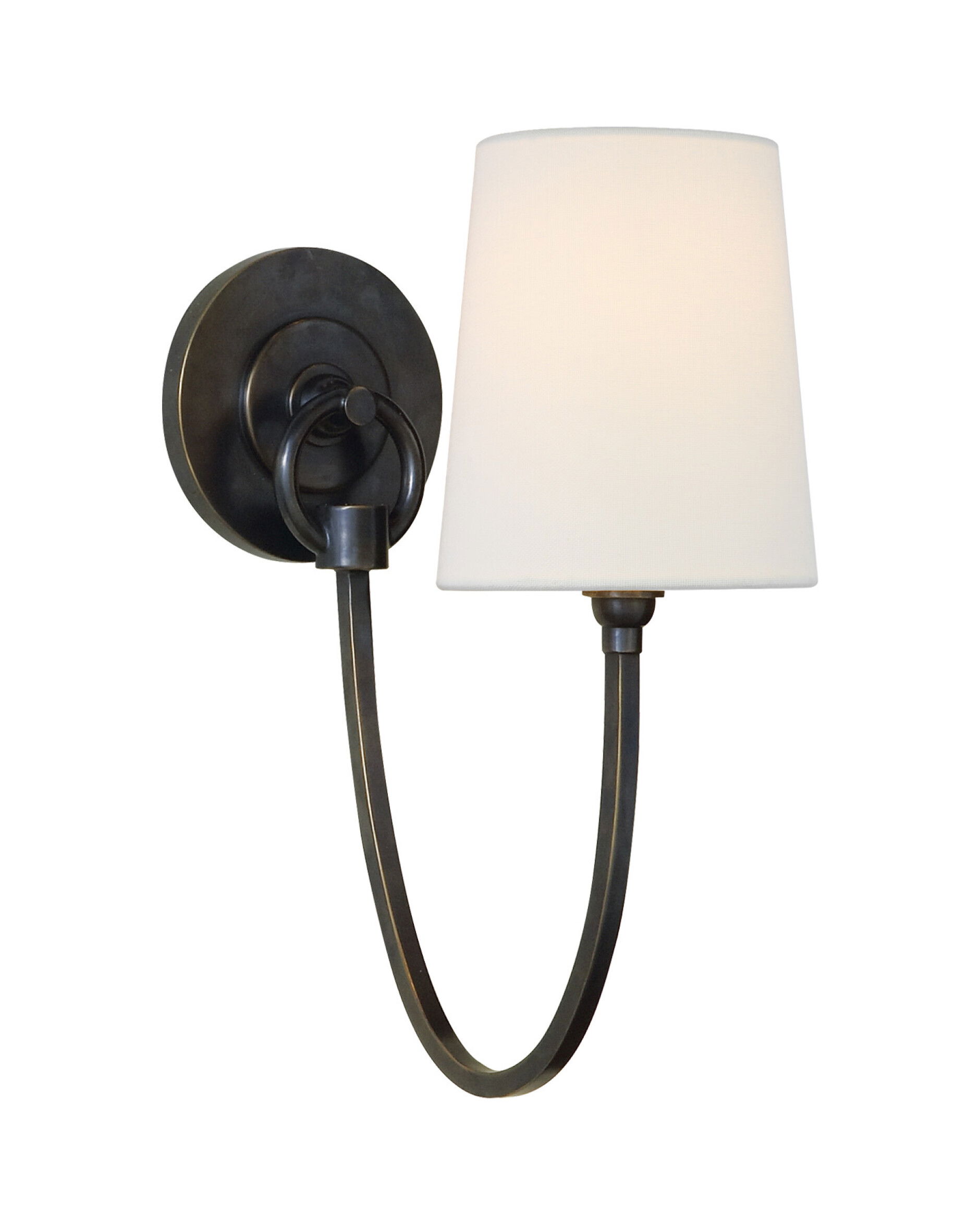 Reed vägglampa brons