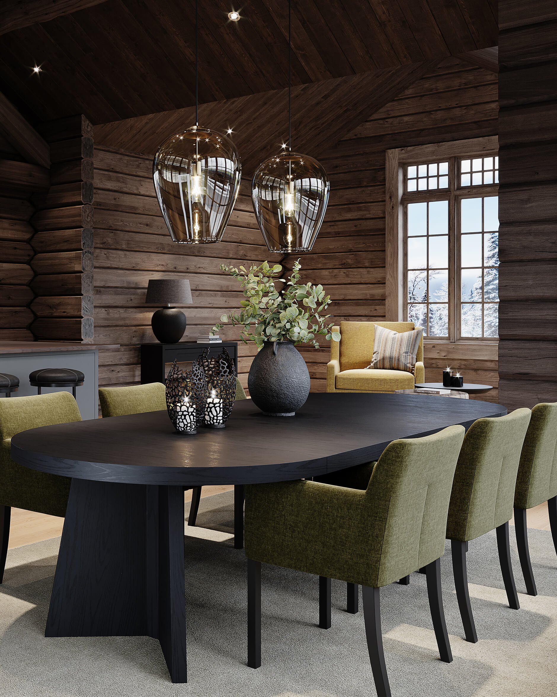 Fiora Urn Black OUTLET