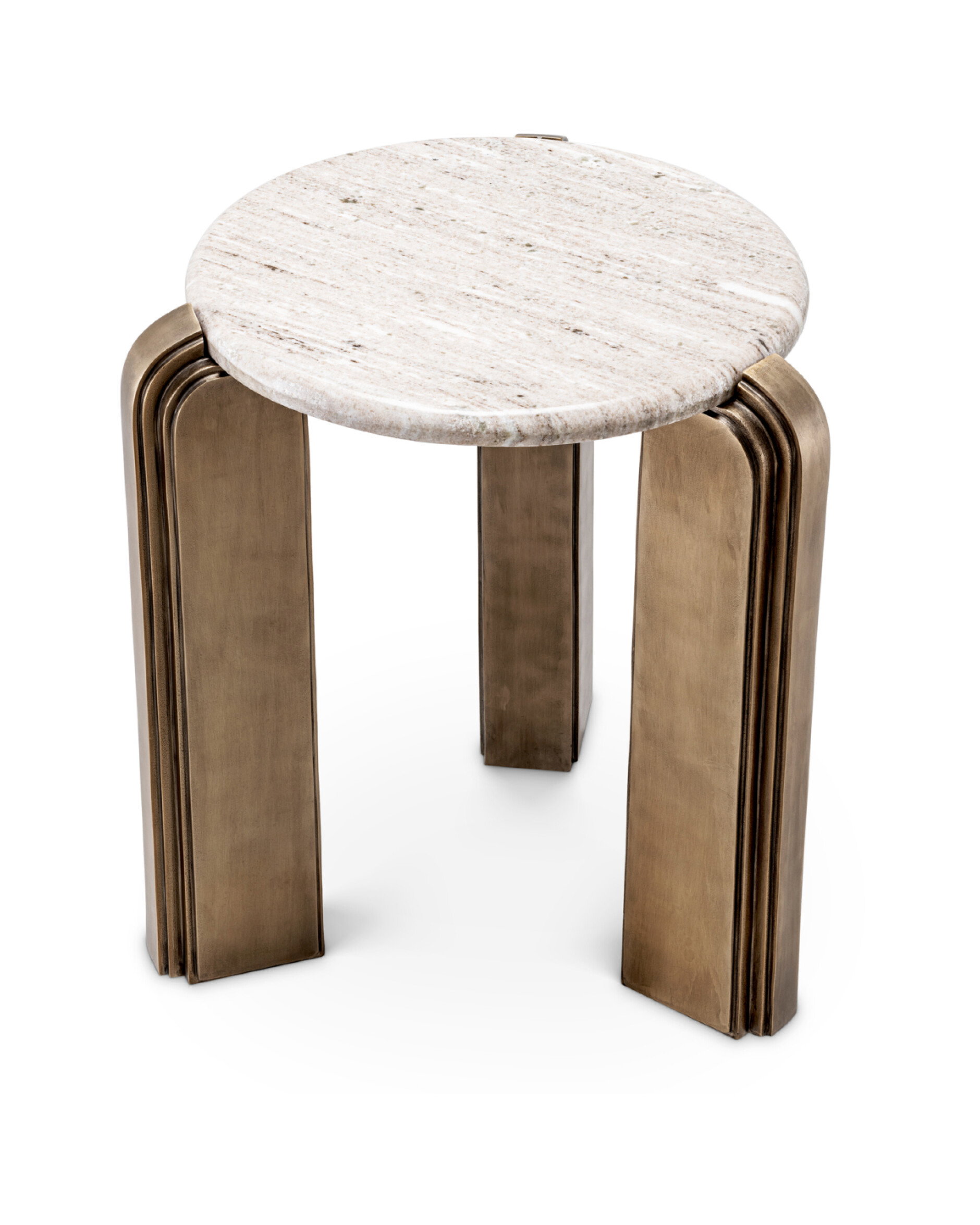 Albion Side Table Antique Brass