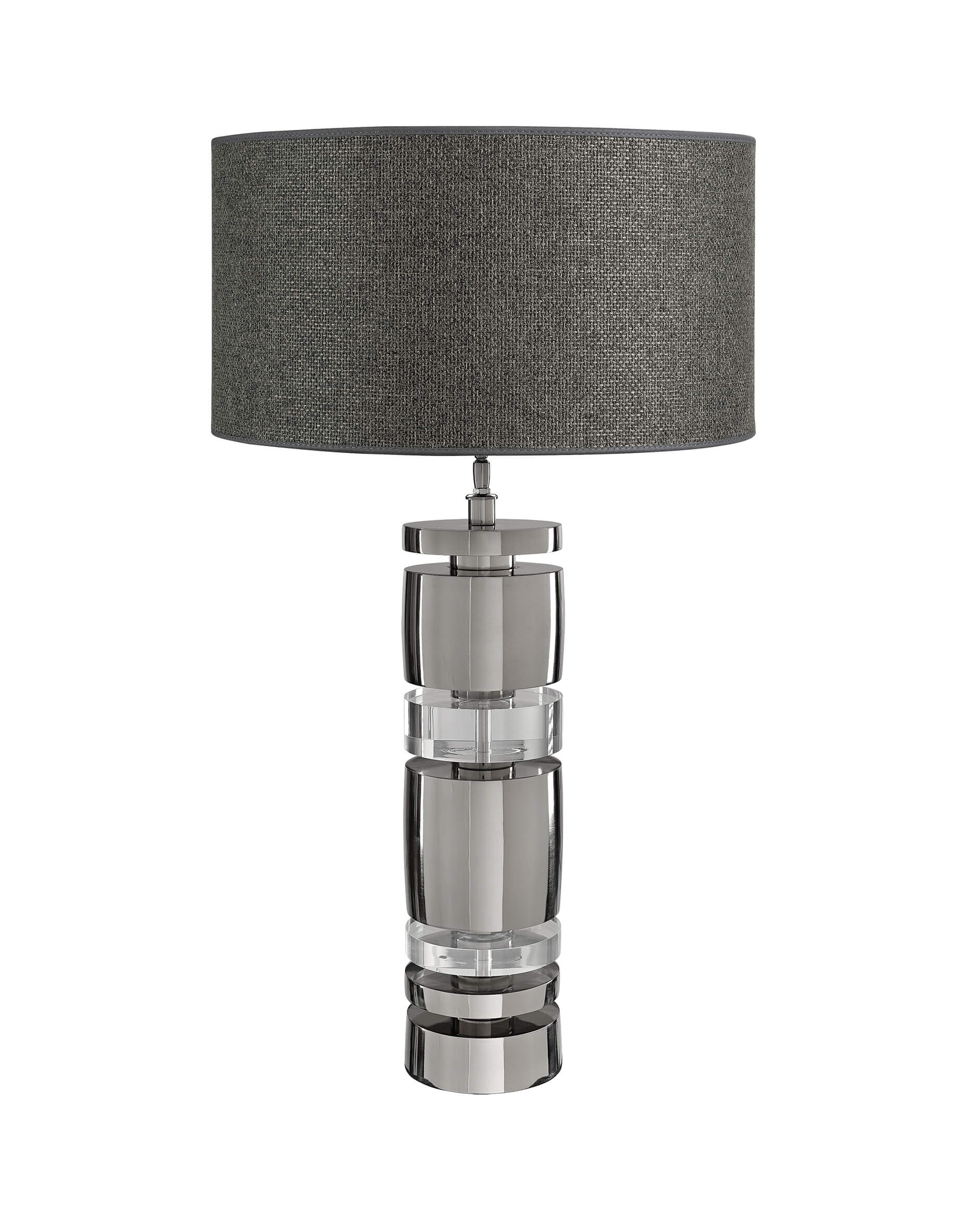 Armando plexi bordslampa svart nickel