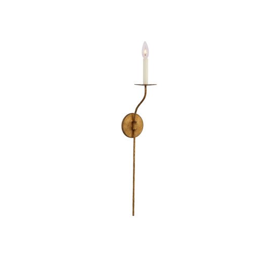 Gilded Iron - Belfair Tail Sconce Black Large