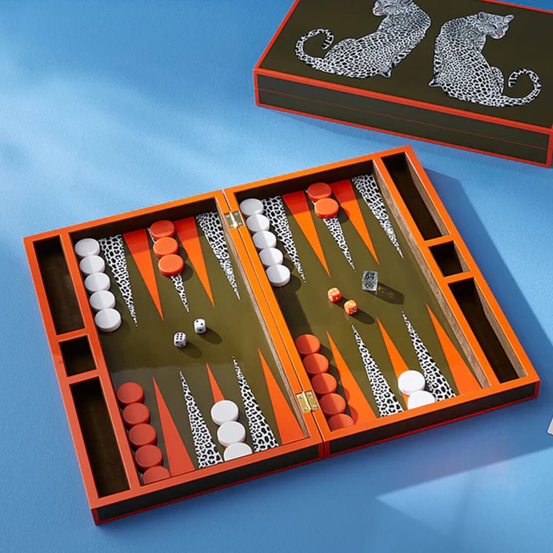 Leopard backgammon brädspel