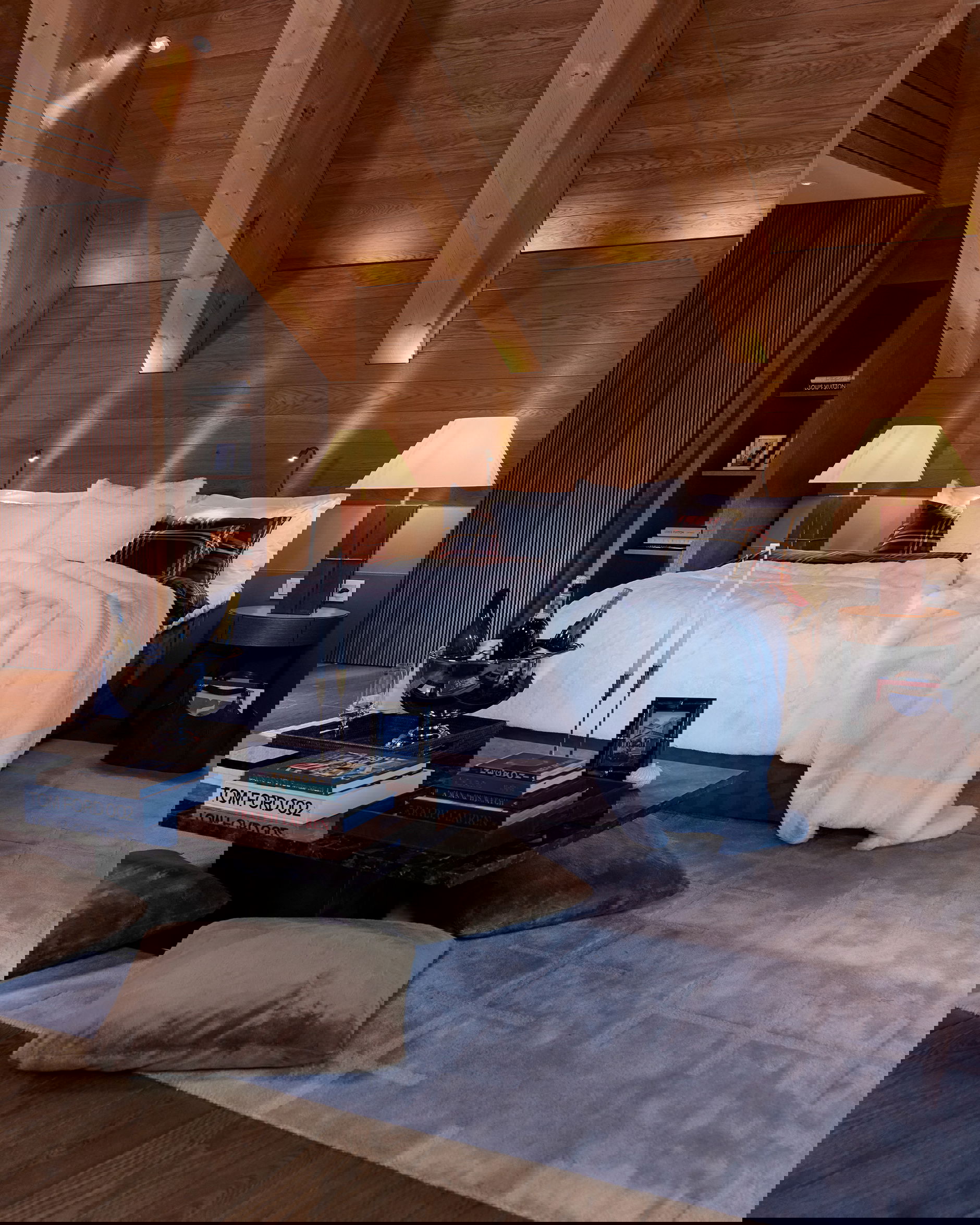 Kensington bordslampa läder kvadrat