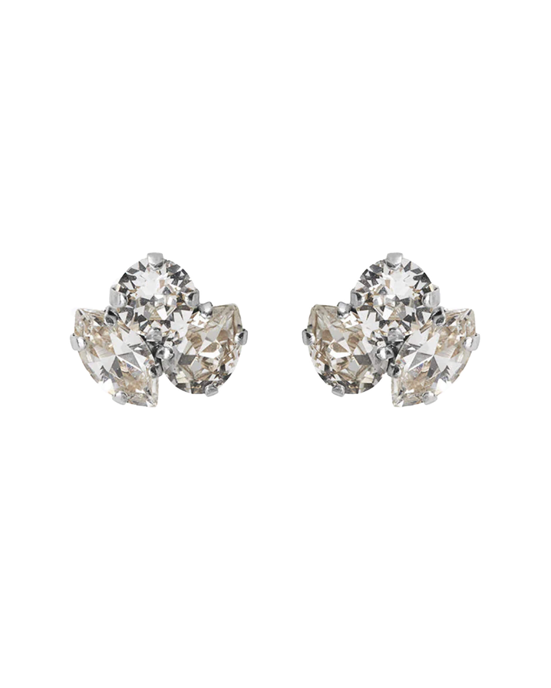 Ana Earrings Crystal Rhodium