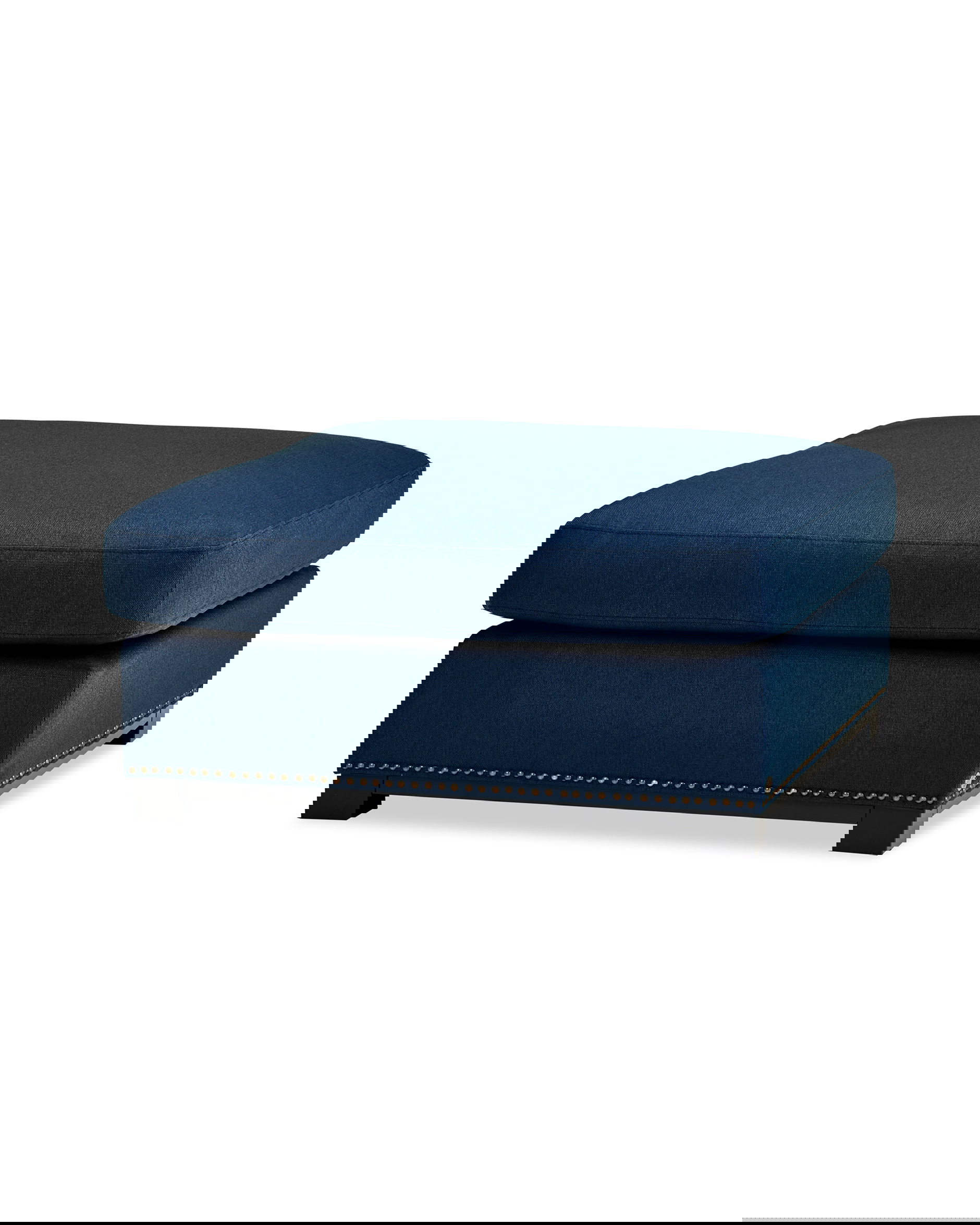 Madison ottoman indigo