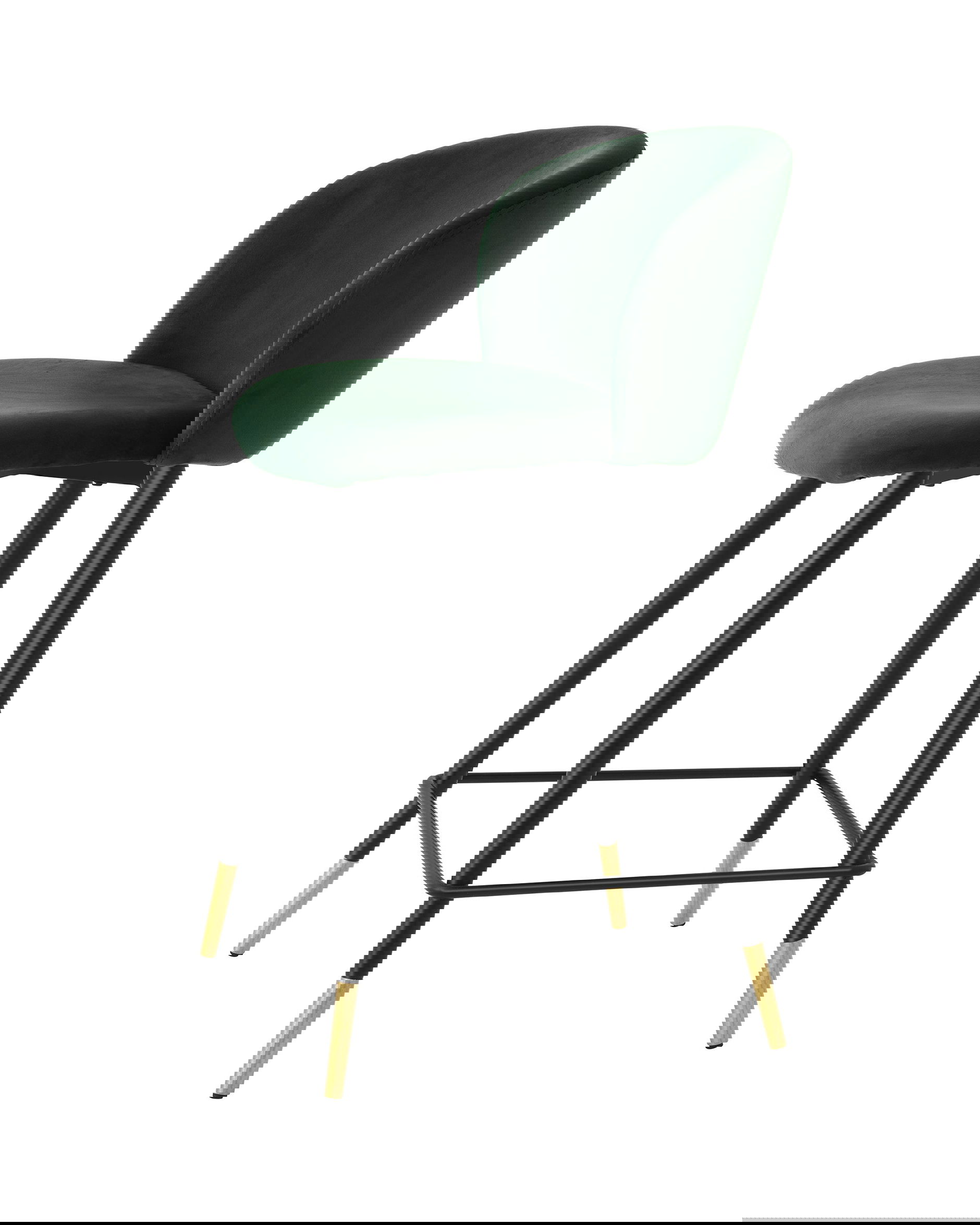 Volante barstol roche dark green velvet