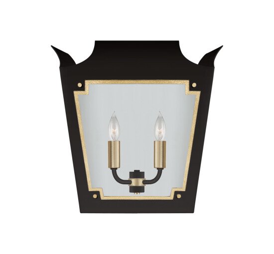 null - Caddo Lantern Sconce Soft White and Gild