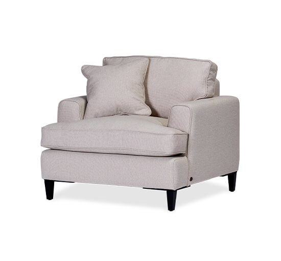 null - San Francisco Armchair Off-White 1-seater