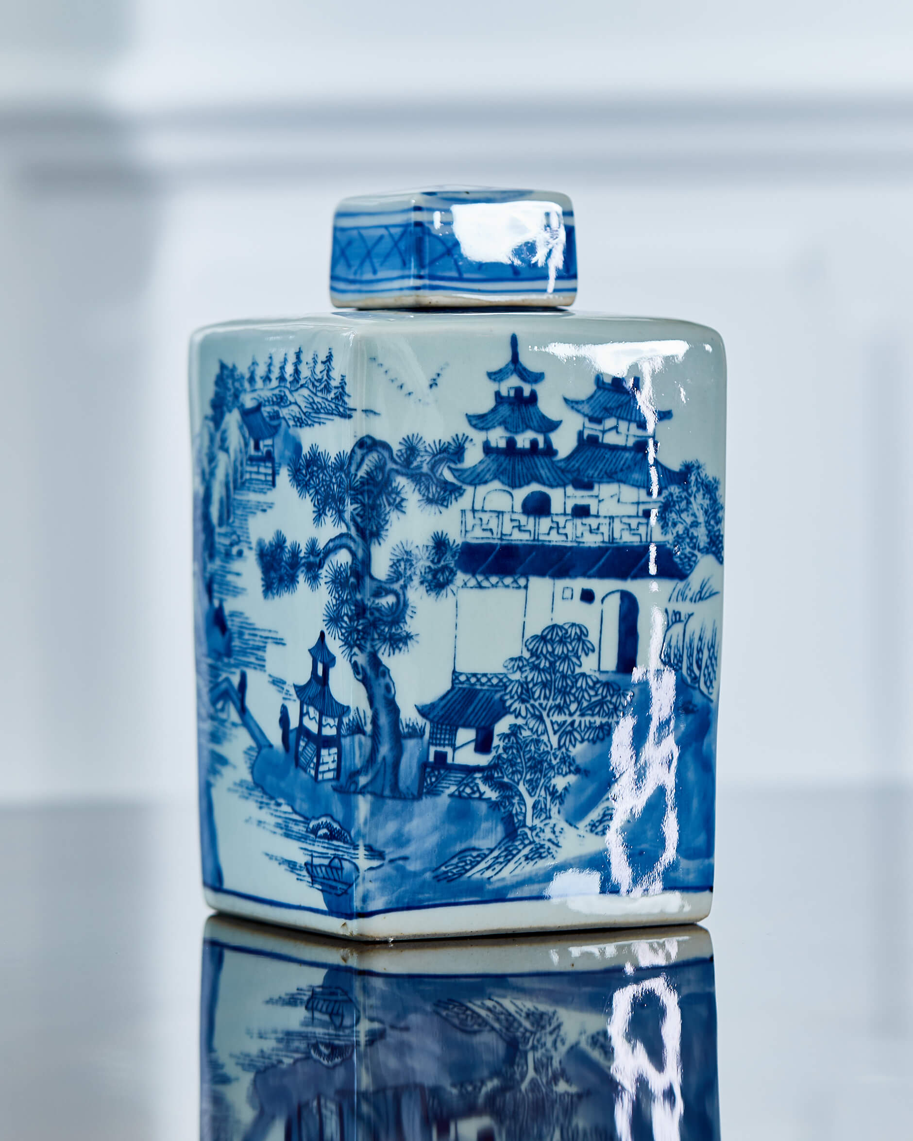 Square teurna blå/vit