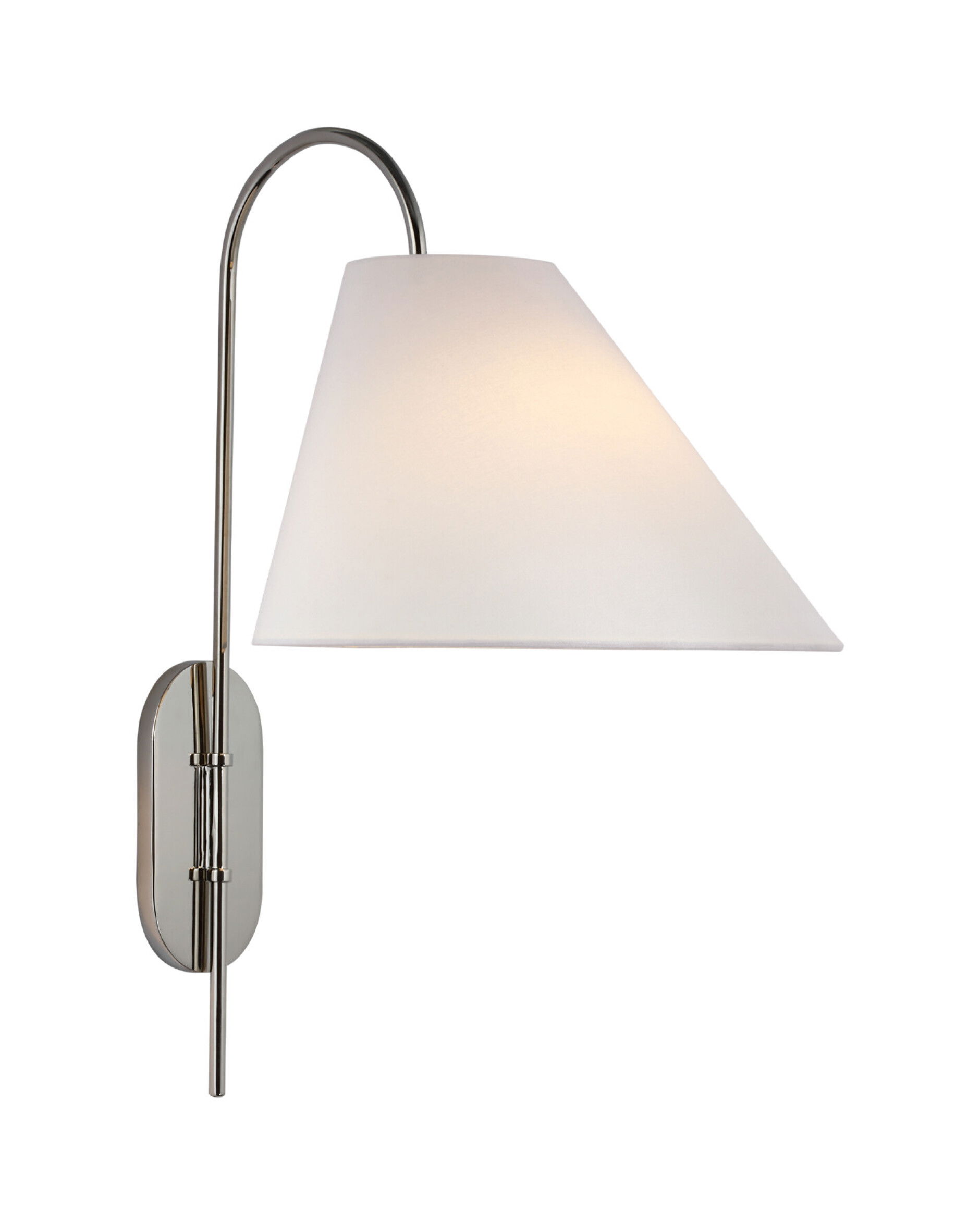 Kinsley vägglampa justerbar nickel