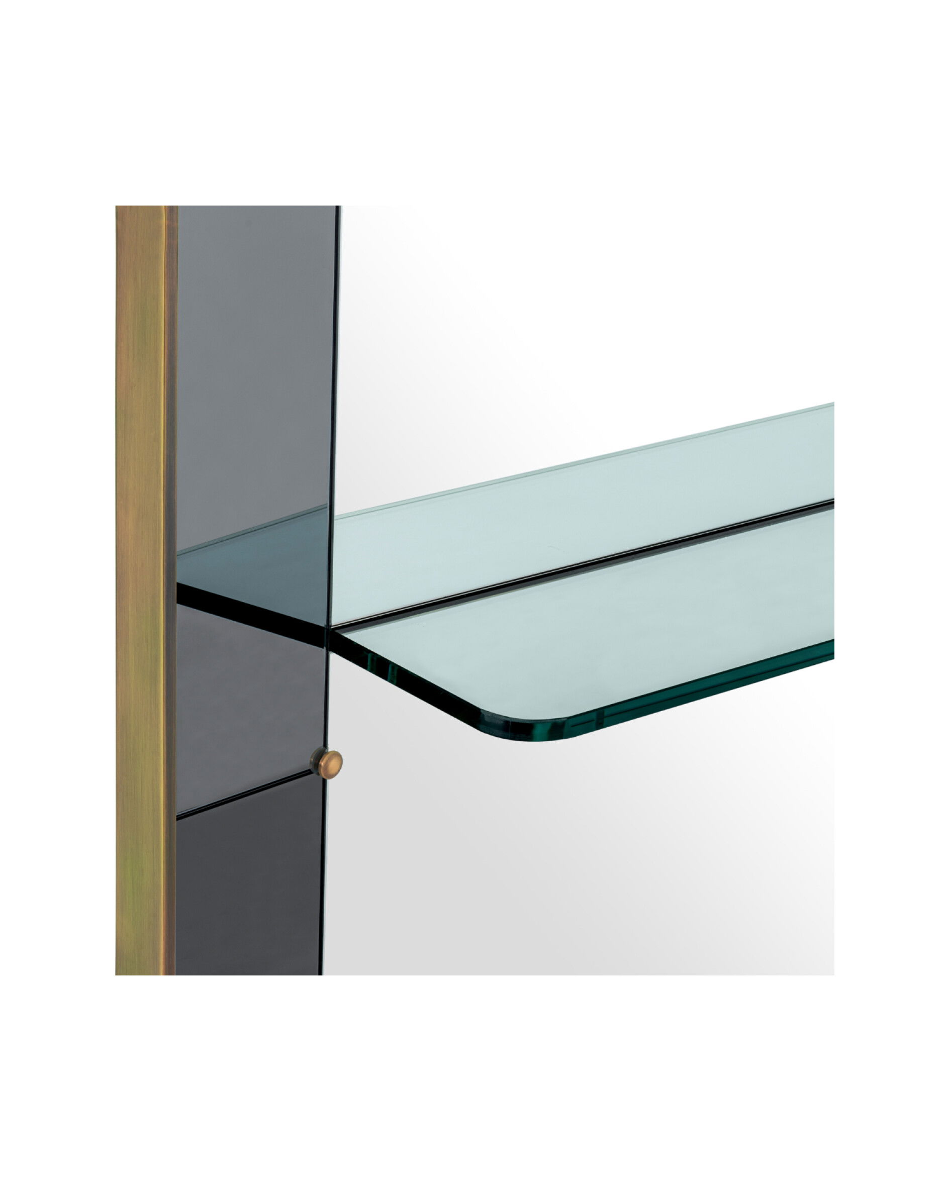 Bellana peili antiikkinen messinki