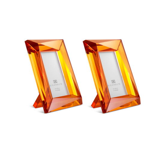 null - Obliquity Picture Frame Orange Set Of 2