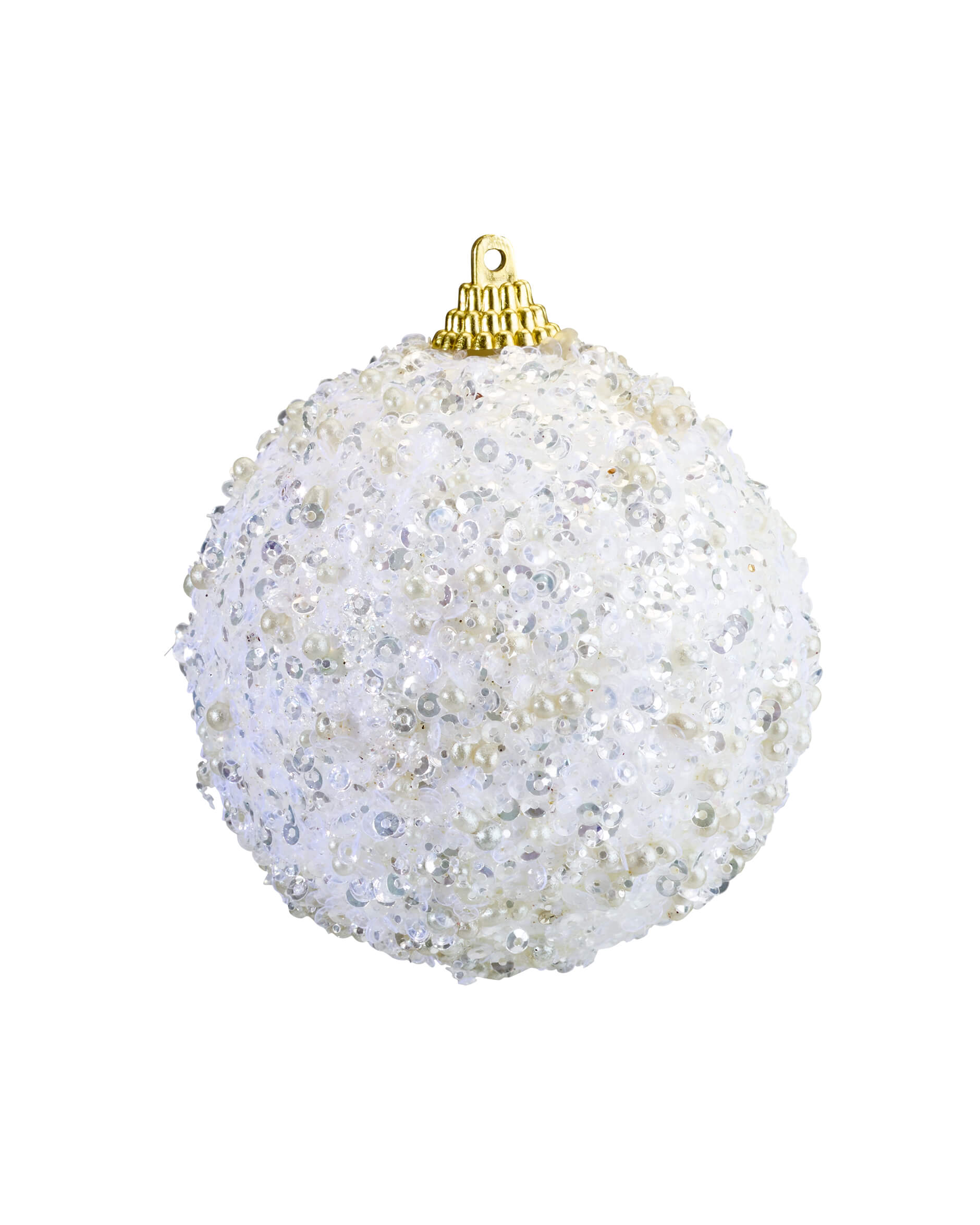 Giselle Weihnachtskugel weiß 8cm