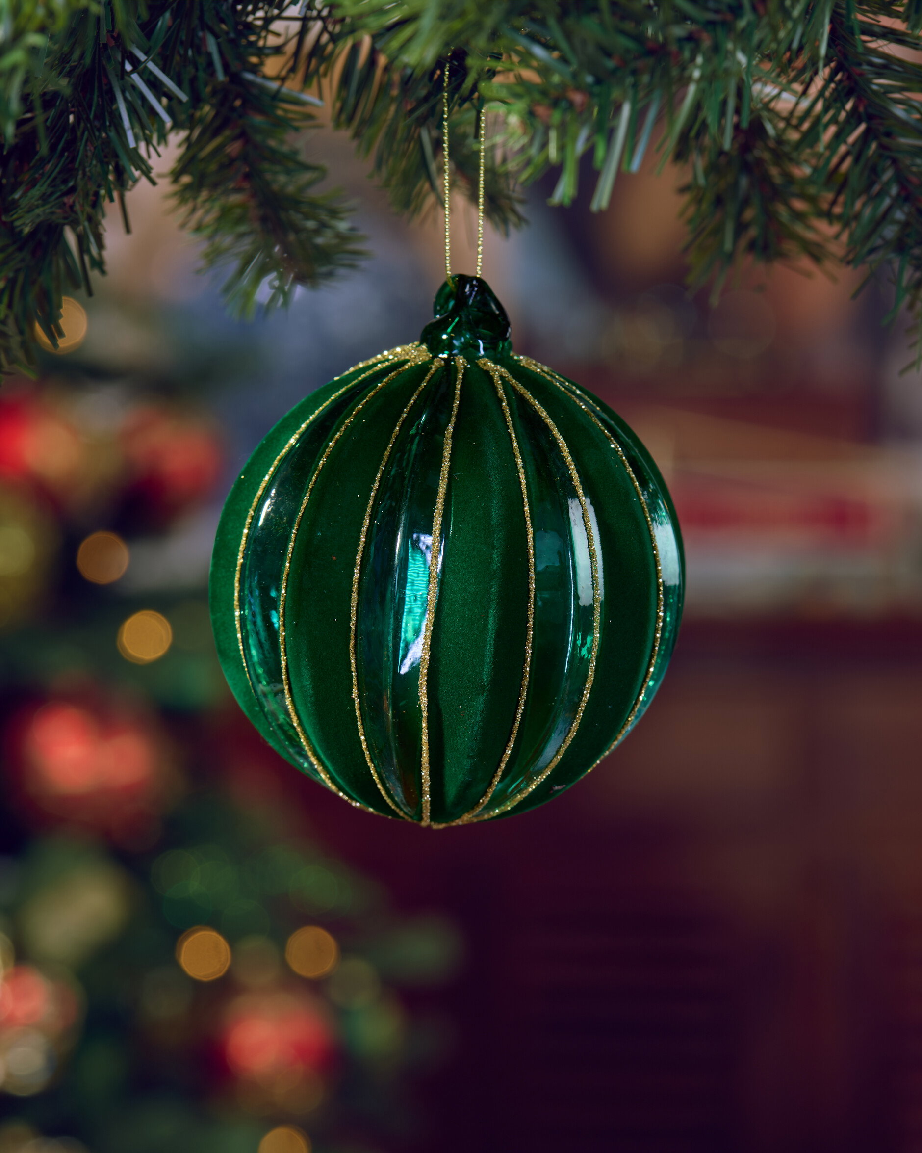 Myrtle Green Christmas Baubles 3-Pack