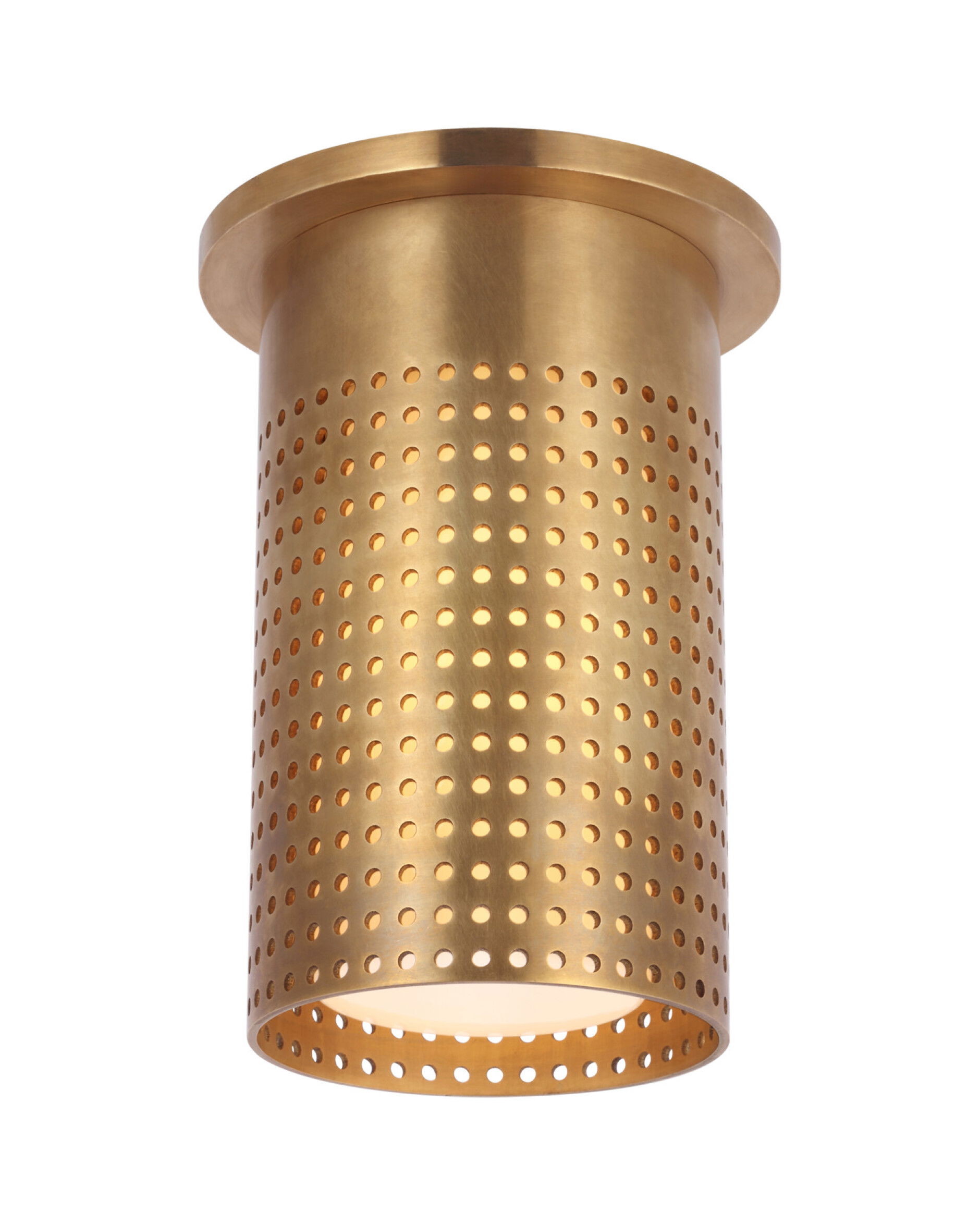 Precision Short Monopoint Flush Mount Antique Brass