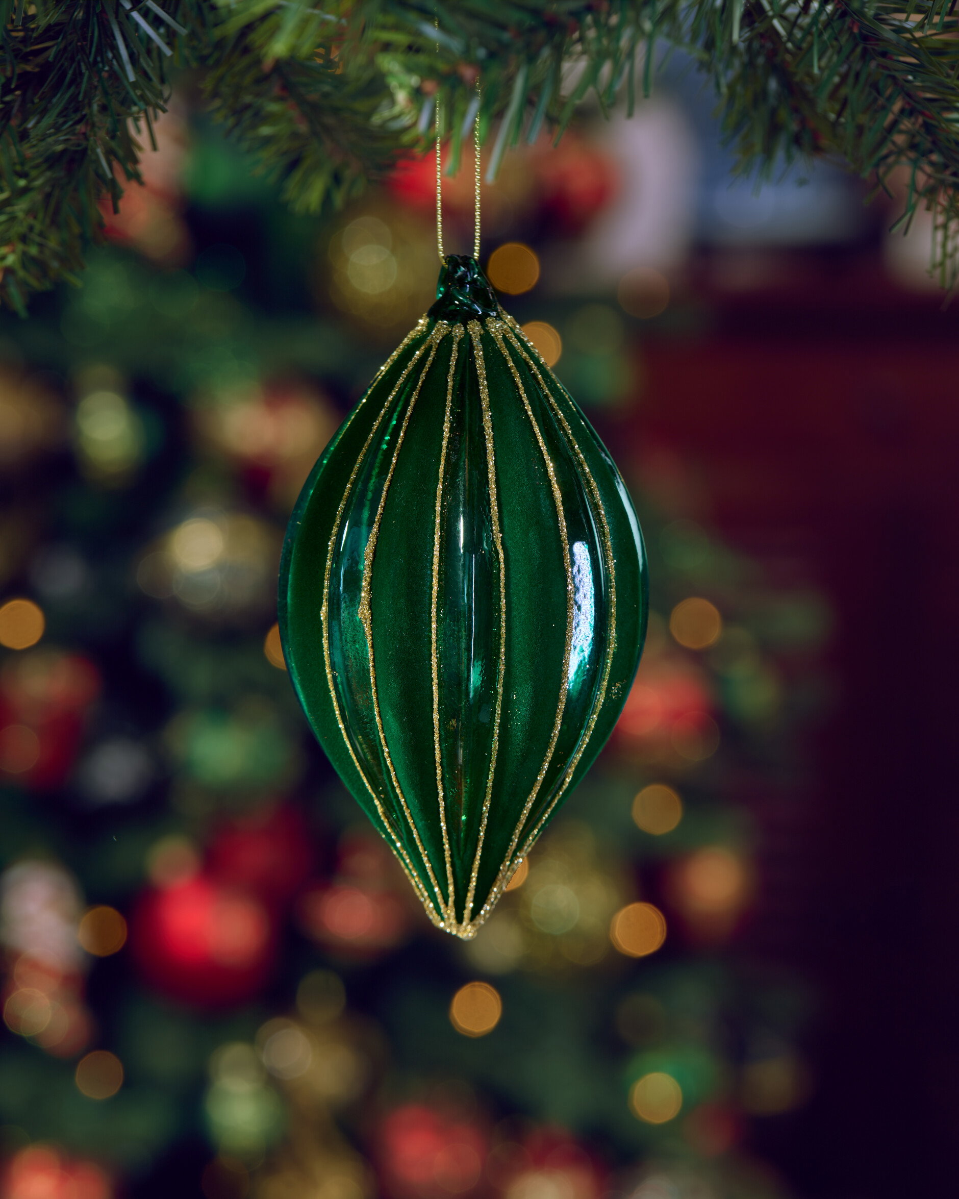Myrtle Green Christmas Baubles 3-Pack